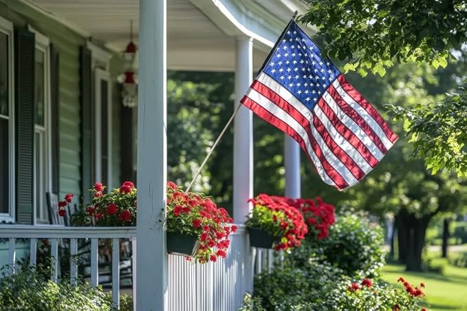 Premium American Flag - 3' x 5'– Hand-Stitched Detail & Embroidered Stars | US Sourced Materials | Built with Pride in the US
