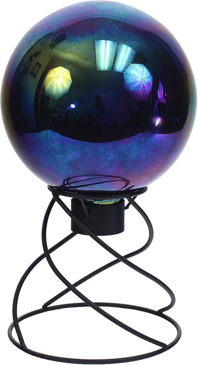 Echo Valley 8106 10-Inch Glass Gazing Globe, Arco Iris