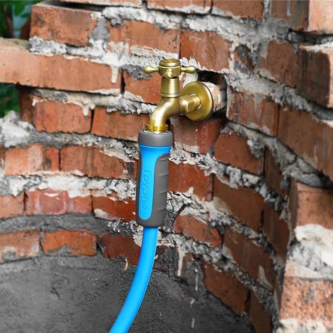 Fevone Garden Hose 80 ft., Lightweight Hybrid Water Hose, Flexible and Durable, Leak-Free Connections