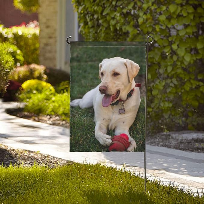 Custom Garden Flag Double Sides Personalized Garden Flags 28x40 Inch Customized Picture Logo Text Yard Flag Banner Signs for Outside Lawn Patio Garden Home Decorating Birthday Christmas Gift
