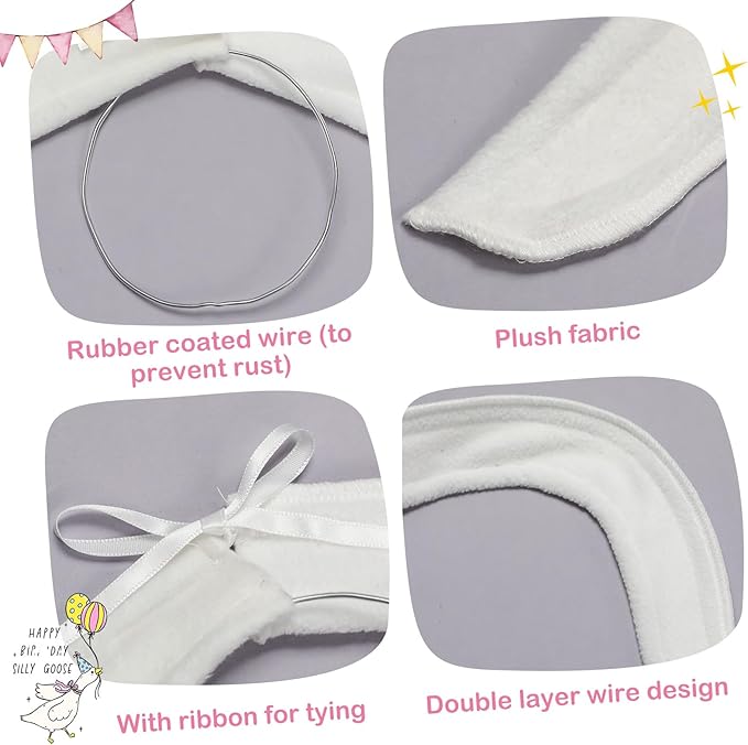 1 Pcs Poseable Goose Wings for 15”- 20" Porch Lawn Goose Outfit Accessories Poseable White Wings for Outdoor Patio Yard Lawn Art Decoration (Flat Edge)