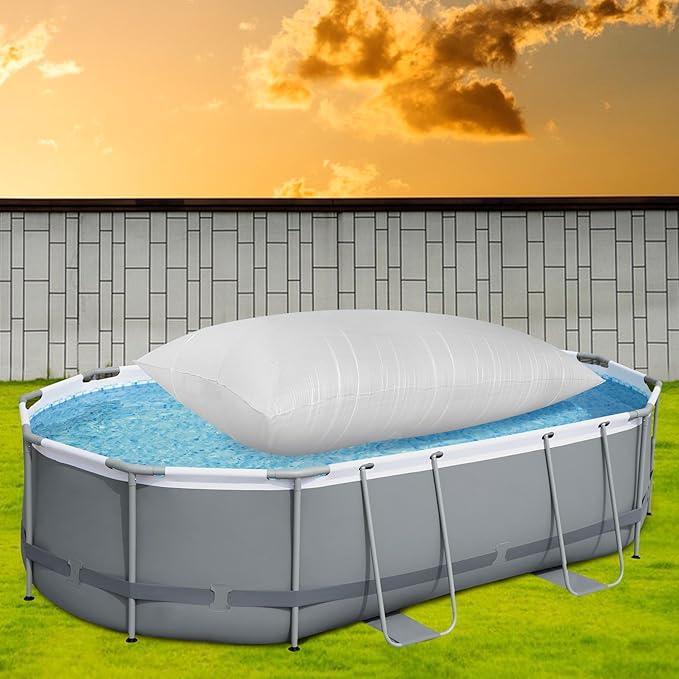 Adnee 4 x 8 Ft PP Weave Rectangular Pool Air Pillow-Inflatable Winterizing Closing Pillow for Above Ground Pools-Cold Resistant Pool Pillows for Closing Winter Support Pool Covers