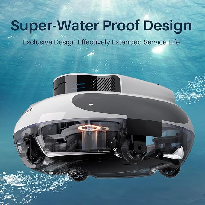 POOLPURE AquaGuard SE II Cordless Powerful Pool Vacuum (Dual Motors) 5000mAh Battery, 120-Min Non-Stop Clean Most Runtime per Dollar Auto-Clean for Flat Pools Up to 1000 Sq.Ft