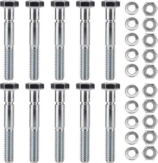 70060-01338 Snowblower Shear Bolts for Kubota Snowblower Grade 8 BX2750 BX2816 BX2822 BX5450 DB2550 G2003 G2538 G2546 T2724 T2740 T2834 Front Snowblower 5/16" x 2-1/4" 10pcs