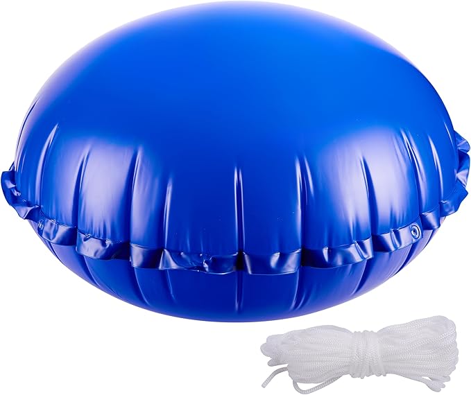 Sfcddtlg 4 x 4 Ft Pool Air Pillows for Above Ground Pools- Round Winter Pool Cover Pillow- Ice Equalizer Air Pillow- Swimming Pool Winterizing Closing Pillow with Ropes for Support Pool Covers