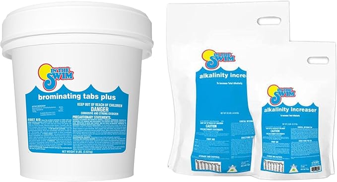 In The Swim Bromine Plus and Alkalinity Increaser - 8 Pounds of Bromine - 10 Pounds of Alkalinity Increaser