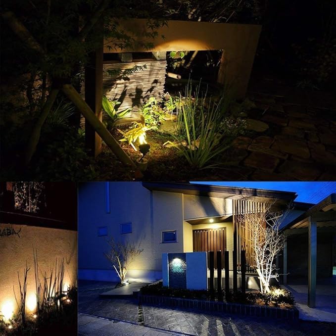 Led Landscape Light High Power 18W ,120V AC ,Warm White Waterproof Landscape Spotlights for Yard,Patio,Lawn, Wall, Flood,Driveway (2 Packs)