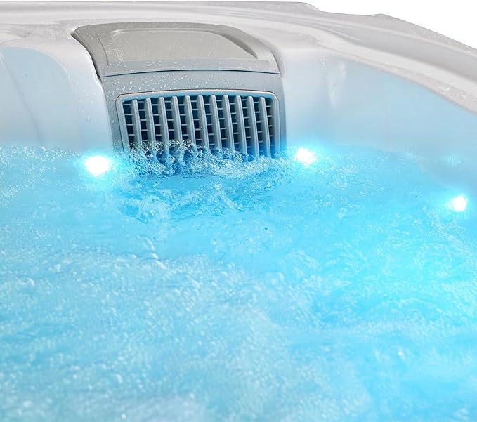 OCEAN FUTURE Hot Tub, 6 Person Indoor Outdoor Hot Tub Spa, Outdoor Spa 240V, Massage Tub with 35 Jets, LED Lighting, Headrests, Outdoor Spa 85" x 85"
