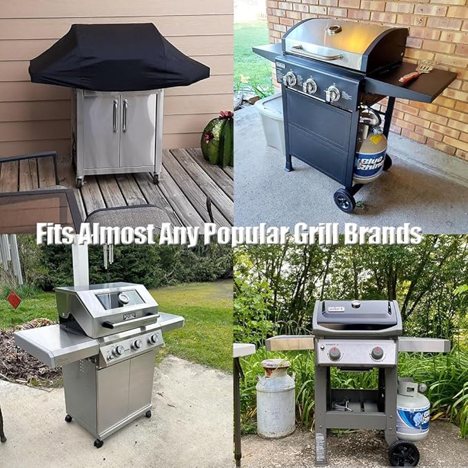 Short BBQ Grill Cover Lightweight Waterproof Outdoor Summer BBQ Gas Grill Covers 48 inches