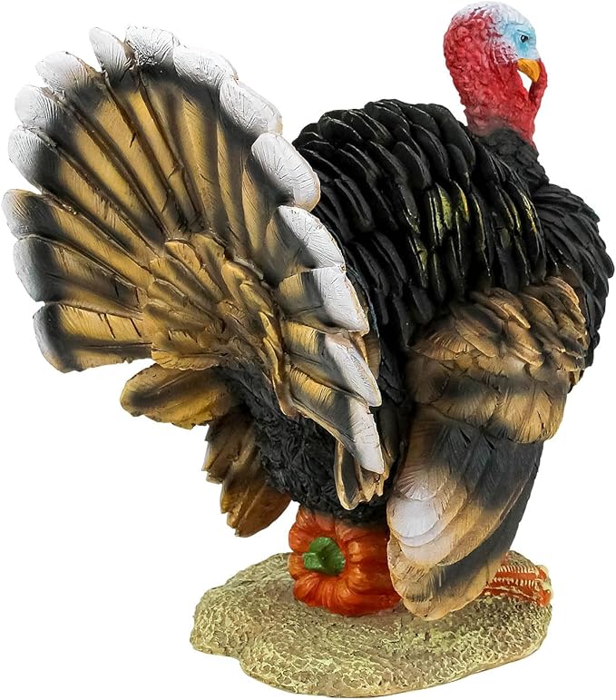 Design Toscano QM2373100 North American Turkey Statue,full color,Small