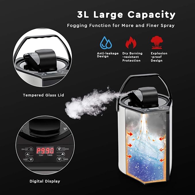 Giantex Portable Sauna, Sauna Box 3L Steam Box Remote Control, 9 Adjustable Temperature & Timer, Foot Roller, Mat & Foldable Chair, Steam Sauna for Single Person, Personal Sauna Tent for Home, Coffee