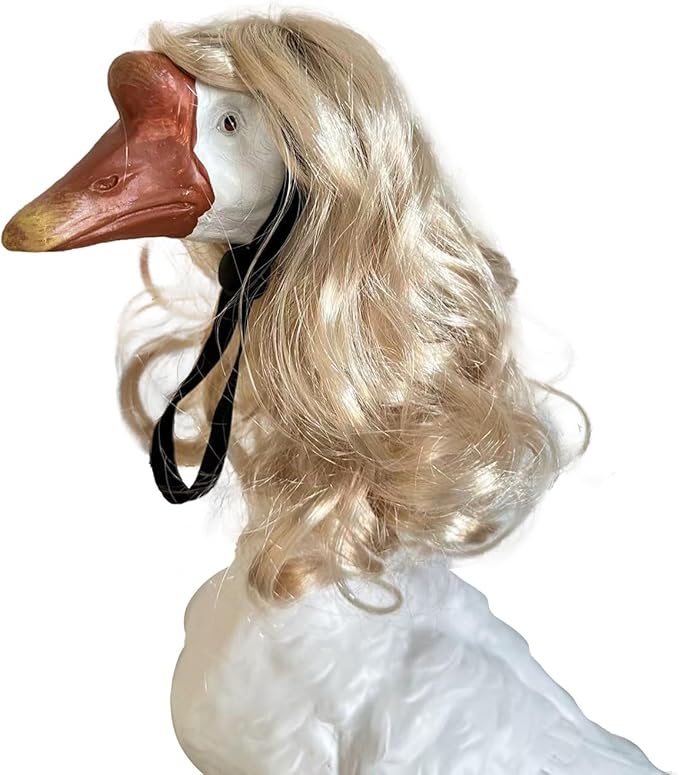 Porch Goose Wigs, Porch Goose Outfits Lawn Goose Statue Accessories for Outdoor Garden Patio Yard Goosey Decor （Style 1）