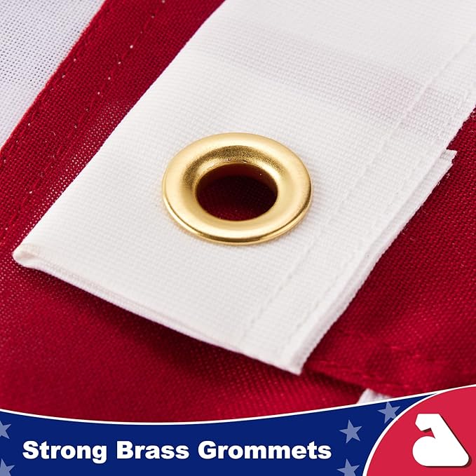 American Flag 4x6 ft Ultra Durable Series, Heavy Duty Spun Polyester, High Wind Fade Resistant US/USA Flags with Embroidered Stars & Sewn Stripes, Perfect for Outdoor Display