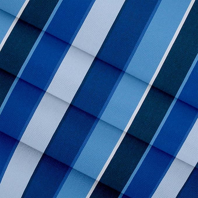 RSH DECOR: Sunbrella Pillow Covers Set of 4 | Covers Only - 20" x 12" | Outdoor Lumbar Pillow Covers Crafted with Sunbrella Performance Fabric | Milano Cobalt