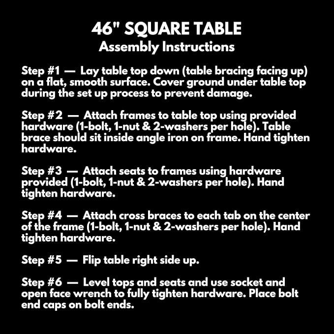 COATEDOUTDOORFURNITURE Heavy-Duty Portable Outdoor Picnic Table with Umbrella Hole, Expanded Metal Commercial-Grade Patio Dining Furniture Made in America (46" Square Top, Textured Brown)