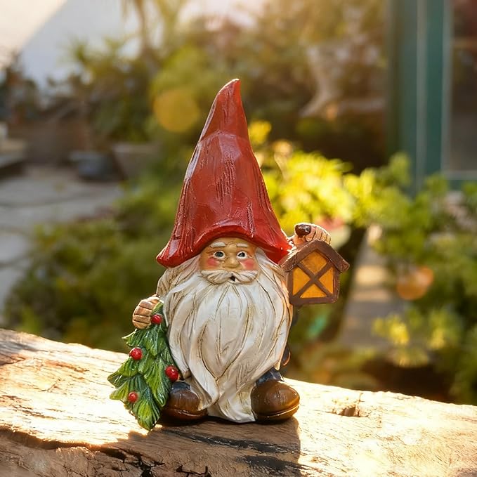 Garden gnome Statue Decoration, 6.4", for Indoor and Outdoor Home Balcony, Courtyard, and Lawn, Suitable for gnome and Gardening Enthusiasts, a Gift for mom, Women, or Birthday Present.