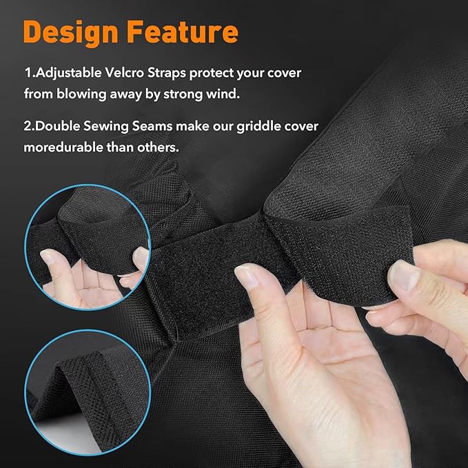 Heavy Duty 600D Polyester Grill Cover Compatible with Pit Boss Phoenix Kettle Grill Onyx Edition Weather Resistant PB Phoenix Kettle Pellet Charcoal Grill Smoker Cover