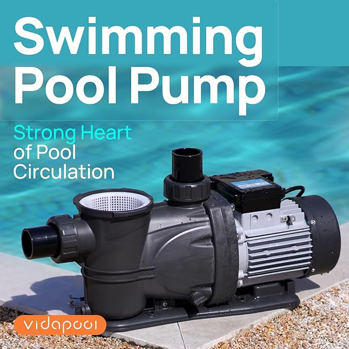 In/Above Ground Pool Pump, Self Primming High Flow (Single Speed, 3HP, 8964 GPH, 220V)