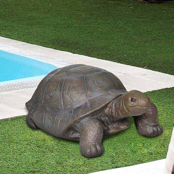 SKYFIRE Turtle Statues for Garden - 29.5' x 15.7' x 11.8' Fiber Reinforced Concrete Figurines, Garden Sculptures & Decor for Outdoors, Lawn, Yard - Outdoor Ornaments Gardening Gifts