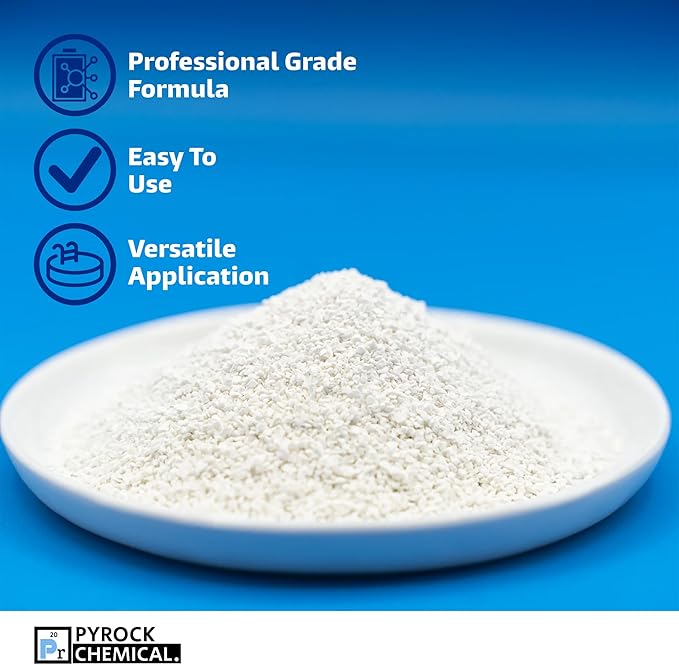 Pool Shock by Aqua Org Plus - 65% Granular Cal Hypo - Swimming Pool Shock for In-Ground, Above Ground, Spas & Hot Tubs - 25 Pound Pail