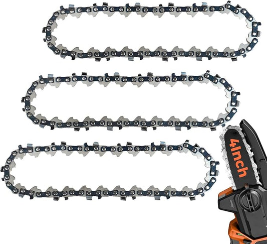 4 Inch Mini Saw Chain 1/4" Mini-pitch .043 Gauge 28 Drive Link for Stihl GTA 26 Pruner Chainsaw Replace 36700000028,71 PM3 28,3670 005 0028 (3 Packs) (40T-6)