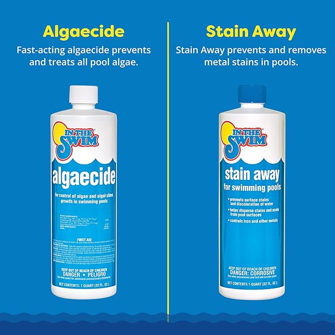 In The Swim Deluxe Swimming Pool Chemical Value Kit – for Above Ground and In-Ground Pools – Treats Up to 15K Gallons