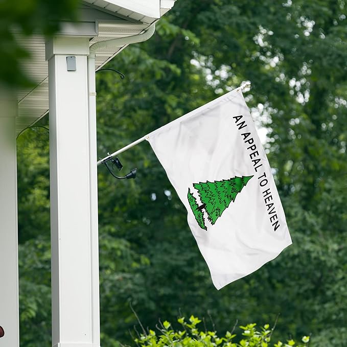 XIFAN Double Sided An Appeal to Heaven Flag 3x5 ft, Heavy Duty 3 Ply Durable Polyester, Pine Tree Liberty Tree Flag with Vibrant Print/4 Rows Hemming/Brass Grommets for Indoor Outdoor Decor