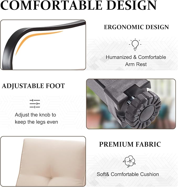 Patio Swivel Bar Stools, Outdoor High Back Swivel Bar Chair Set of 6 with Cushion & All Weather Steel Frame for Backyard, Lawn, Poolside and Balcony, Beige