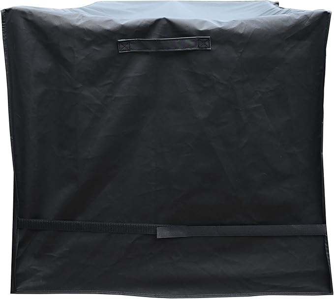 XXL Storage Box cover with Straps and Handles, Waterproof Heavy Duty Outdoor Furniture Winter Cover for Keter, Suncast Container (Deck Box Cover, 63"(L) 30"(D) 28.3"(H)) Black