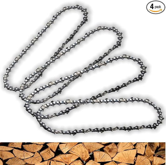 (4PK) 8 Inch Pole Saw Chain Fits for Dewalt DCPS620B DCPS620M1 Chainsaw, 8" Chainsaw Chain Replacement Compatible with Dewalt DCCS623B DCCS623L1 - R34