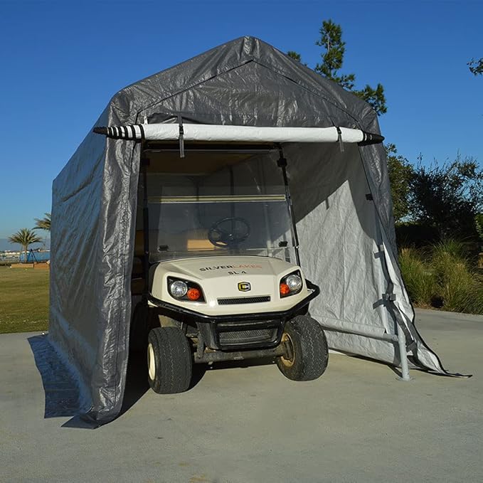 Impact Canopy 7x12 Portable Shed, Grey