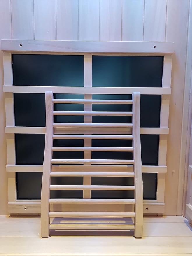 S-Shape Universal Sauna Backrest (Canadian Premium Hemlock Wood)