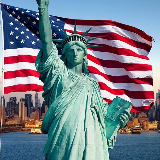 American Flag 20x30 Ft Embroidered Stars, Brass Grommets, Sewn Stripes, Vibrant Colors Outdoor USA Flag Super Tough Tearproof Spun Polyester US Flag, United States Country Flags