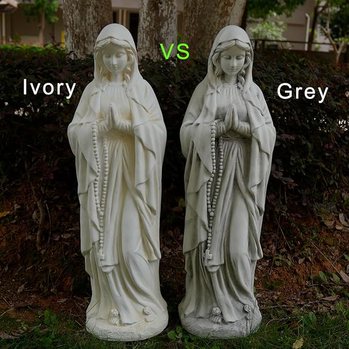 Virgin Mary Statue Outdoor, Religious Garden Statue, Blessed Mother Outdoor Statue, Large Outdoor Garden Statues Home Yard Patio Lawn Hallway