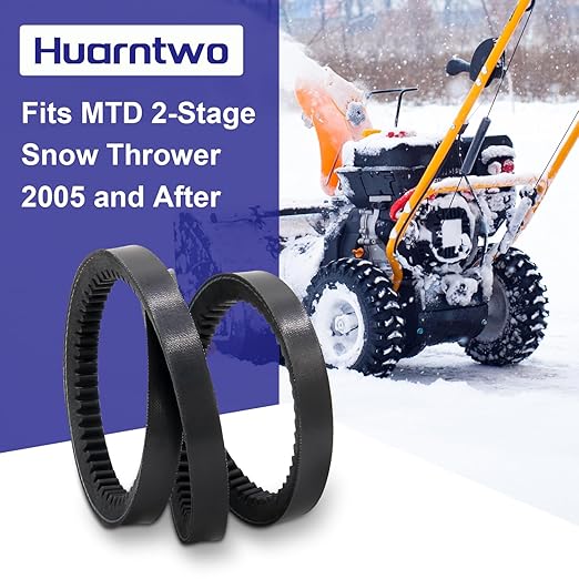 2PCS 954-04050 754-04050 Snow Thrower Auger Drive Belt for MTD(1/2" x 35")
