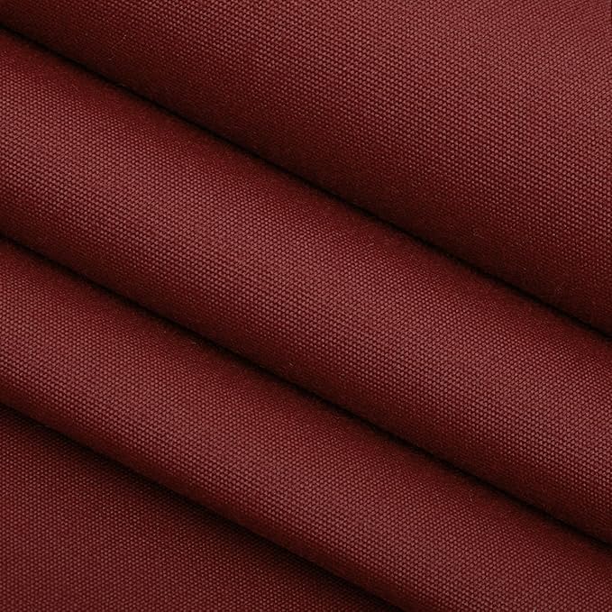 RSH DECOR: Sunbrella Square Throw Pillows Set of 4 | 17" x 17" | Water and Fade-Resistant Performance Fabric | Outdoor Pillow Covers with Down-Alternative Inserts | Canvas Burgundy