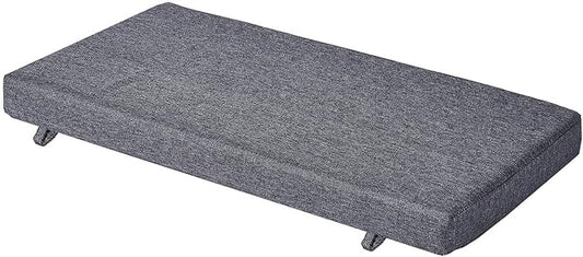 40 x 12 Inch Piano Bench Cushions for Indoor Furniture with Ties Non Slip Kitchen Dining Room Bench seat Cushion for Shoe Storage Ottoman Window Settee, Gray