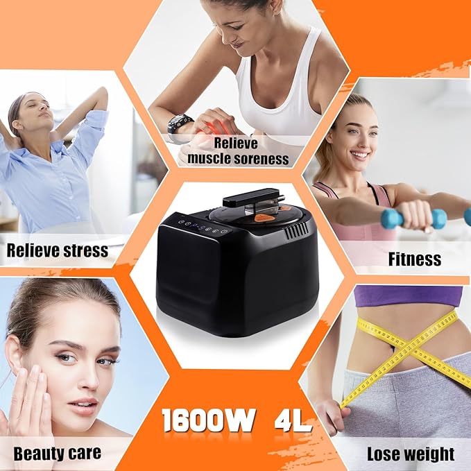 Portable Home Sauna Steam Machine with Remote Control - 1600w 4l Upgrated Fast-Heating System, 9-Level Adjustable Steam & 120-Min Timer, for Home Spa Sauna Accessories