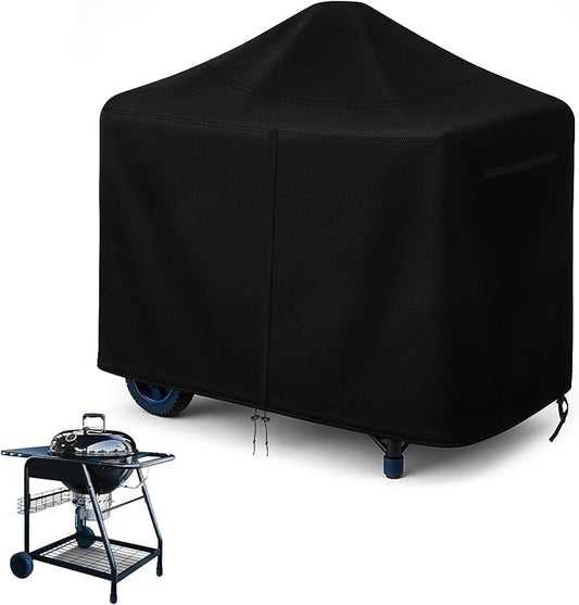 Charcoal Grills Cover for SNS Grills 22", 420D Heavy Duty Water-Resistant BBQ Grill Cover Outdoor Grill Cover Waterproof Griddle Covers with Drawstring, Black