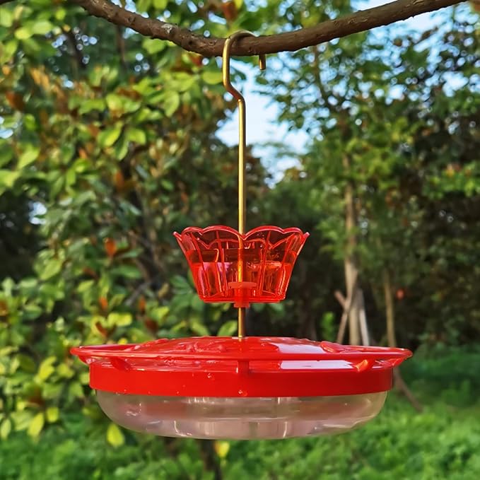 Ant Moat for Hummingbird Feeder - 3 OZ x 2 Pack Red Insect Guard with Large Capacity