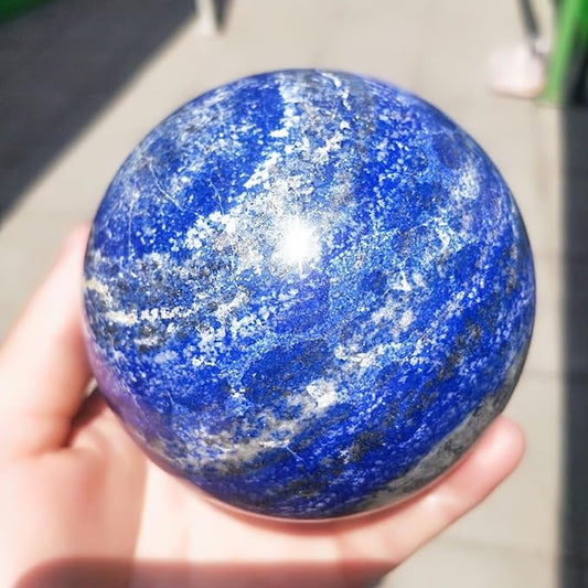 5-6CM/1.97-2.36inch Natural Crystal Ball Lapis Lazuli Polished Divination Ball Decorative Sphere Reiki Healing Crystals Ball Healing Stone Crafts (50-60mm, Lapis Lazuli)