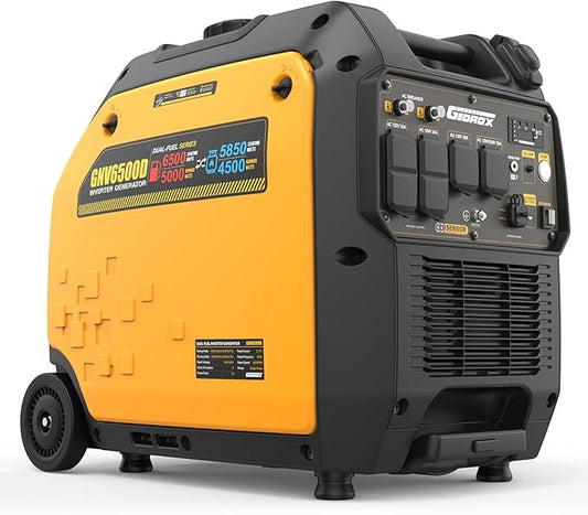 6500W Dual Fuel Inverter Generator, Gas & Propane Powered, RV Ready Remote/Electric Start, Super Quiet, 120V/240V with CO Sensor Portable Generator for RV, Camping or Party,EPA Compliant