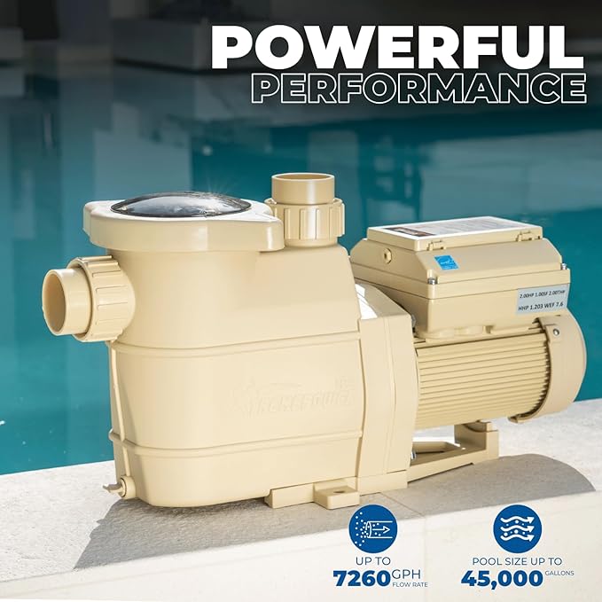 XtremepowerUS Variable Speed Swimming Pool Pump High-Flo Inground Spa Pool (1.5HP)