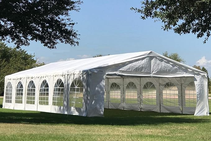 DELTA 40'x20' Budget PE +(2) Long Bag+(1) Short Bag, Large Party Tent,Event Canopy, carpas para Fiestas.Wedding Tents Garden Shelter Gazebo,Outdoor Canopy, with Waterproof Top Cover