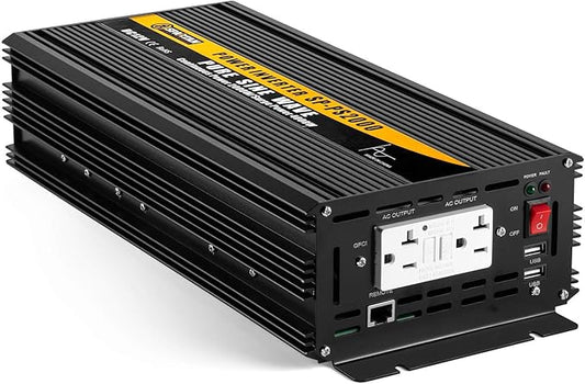 2000 Watt Pure Sine Wave Power Inverter by Spartan Power SP-PS2000 12V to 120V AC
