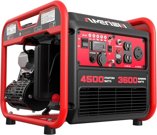 4500W Portable Generator with Inverter Technology, Gas Generator for home use, CO Protect (AL5040C)