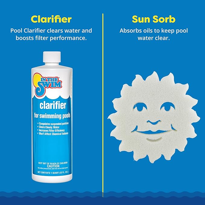 In The Swim Super Chemical Value Kit and Chlorine Bundle - Pre-Measured Kit for Seasonal Maintenance - 50lb Bucket 3-Inch Chlorine Tablets - Inground and Above Ground Pools Up to 35K Gallons