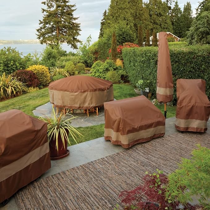 DUCKCOVERS Ultimate Waterproof 58 Inch Deep Loveseat Cover, Patio Furniture Covers