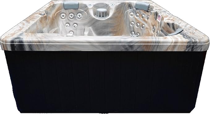 5-person Hot Tub 51-jet Spa with Ozone System - 80"x80"x34"