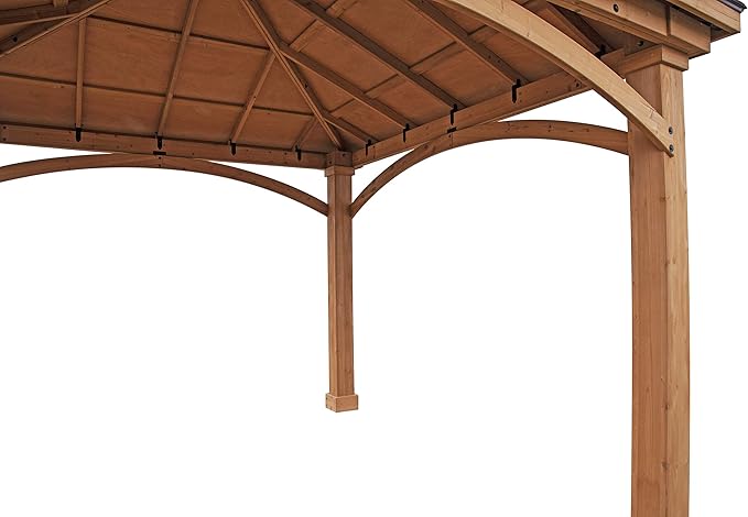 Handy Home Products 19360-6 Brezina Gazebo 12'x12' Cedar Pavilion (Amazon Exclusive)